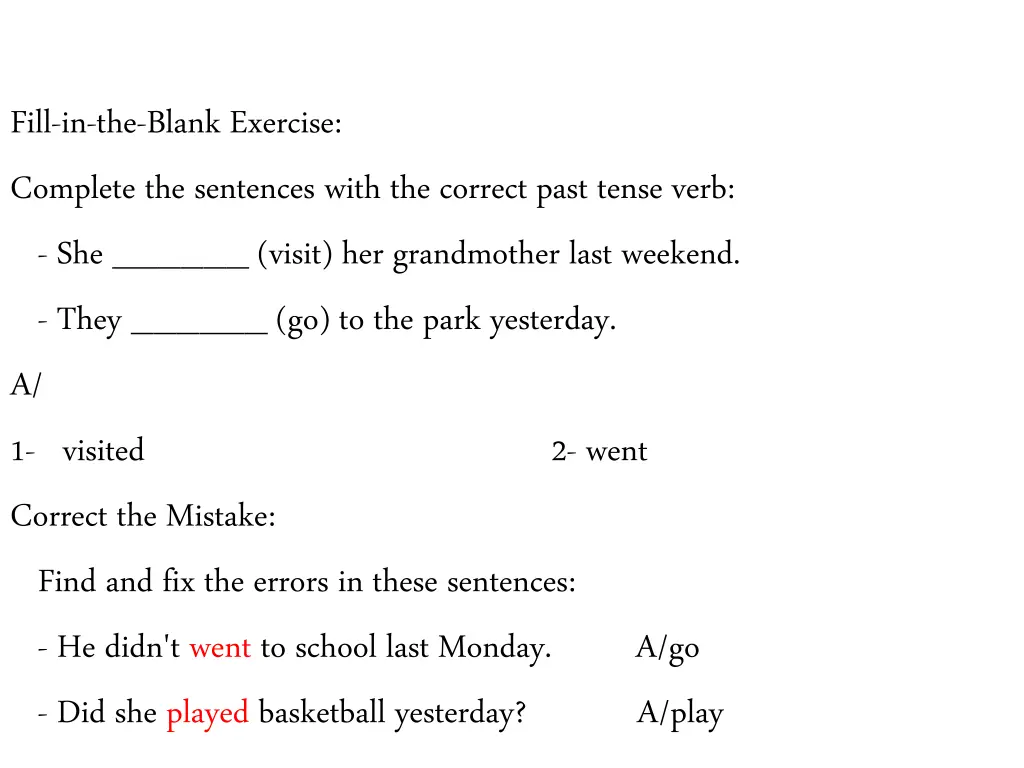 fill in the blank exercise complete the sentences