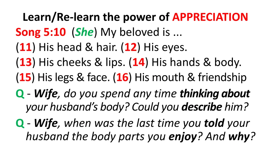 learn re learn the power of appreciation song