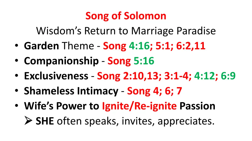 song of solomon
