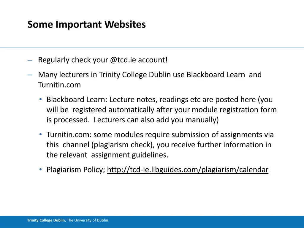 some important websites