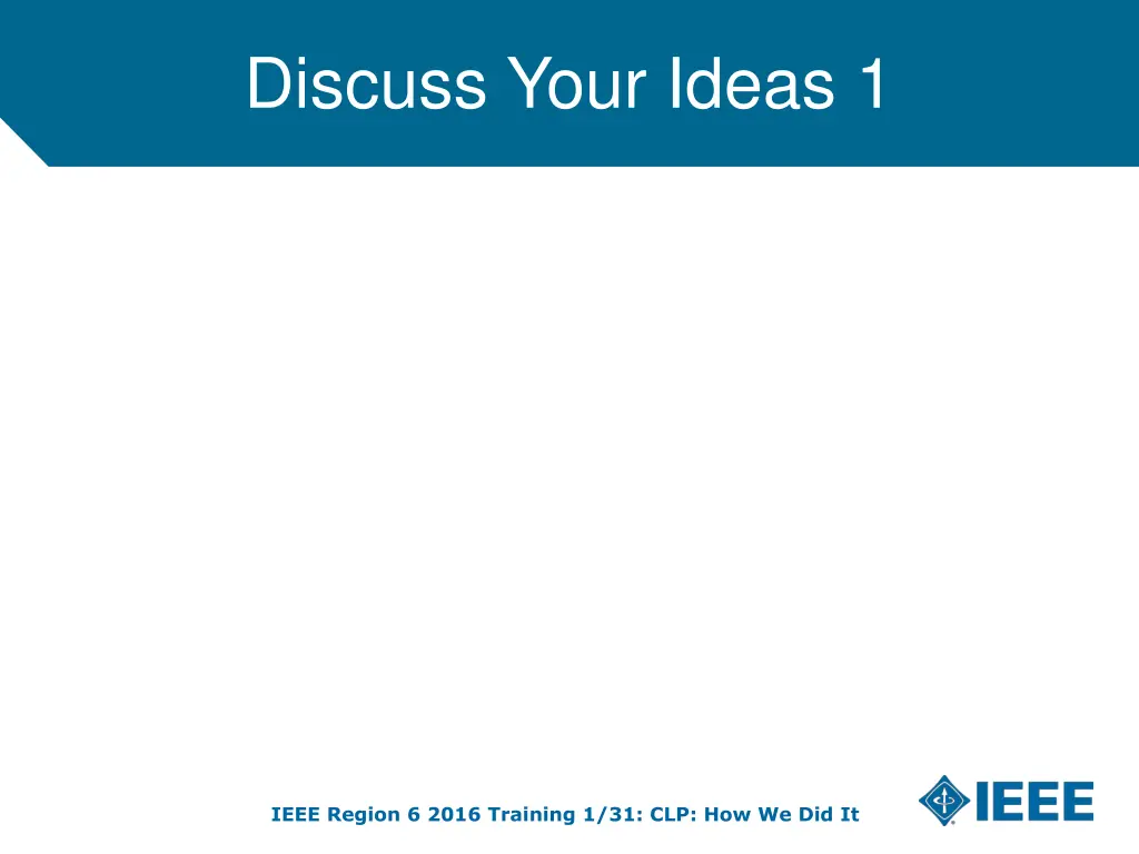 discuss your ideas 1