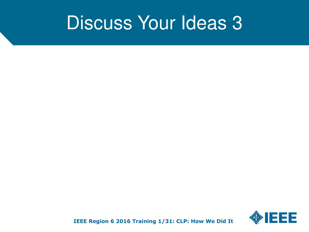 discuss your ideas 3