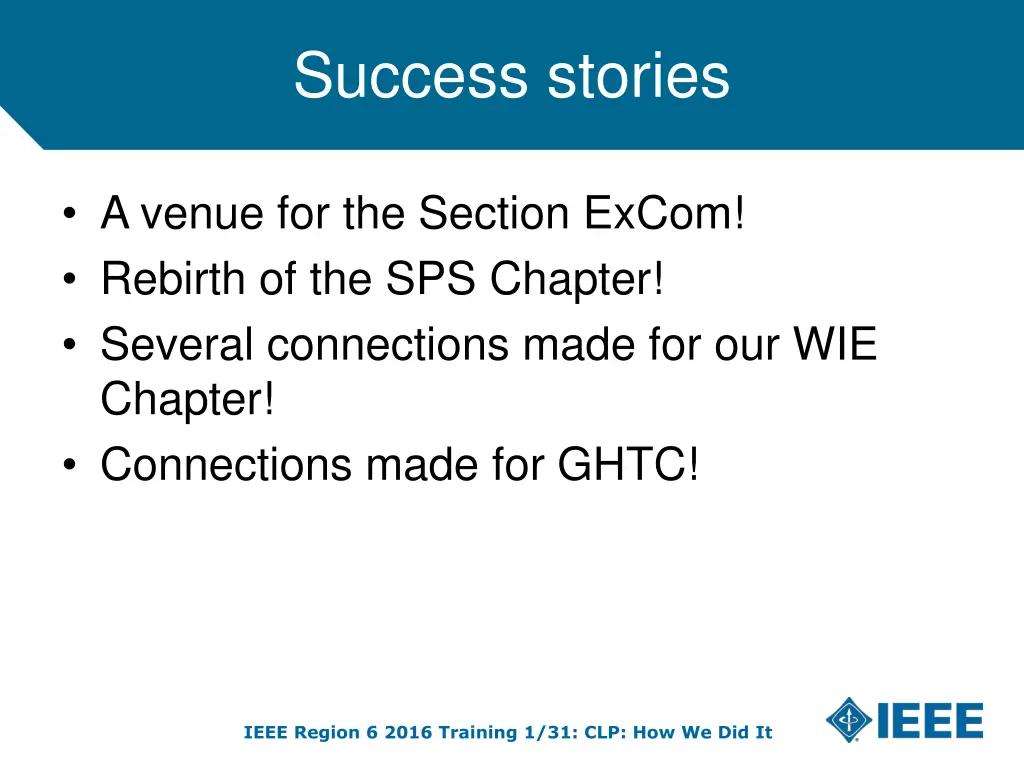 success stories