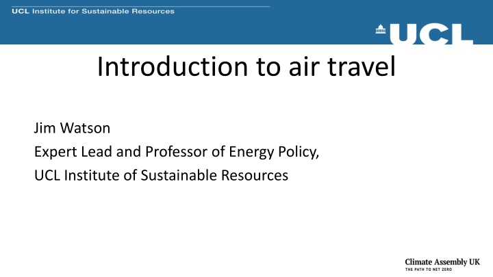 introduction to air travel