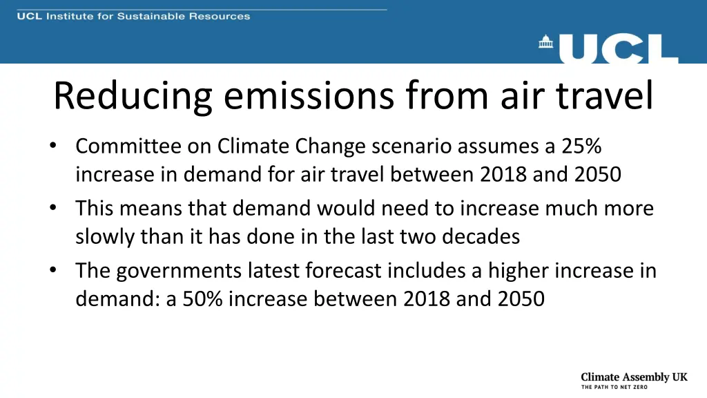 reducing emissions from air travel 1