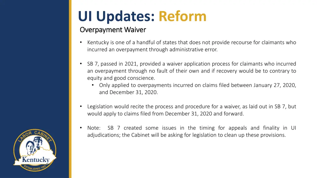 ui updates reform kentucky is one of a handful