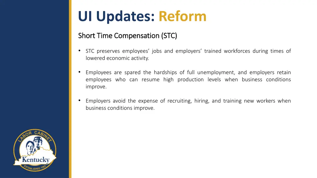 ui updates reform short stc preserves employees