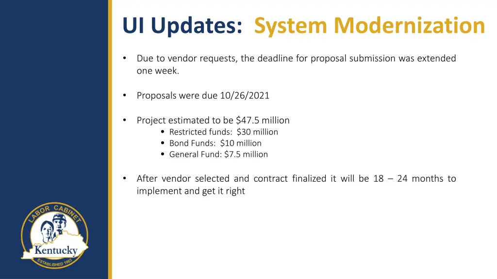 ui updates system modernization