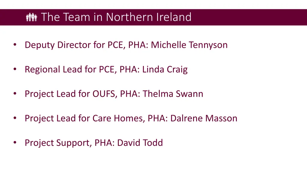 the team in northern ireland