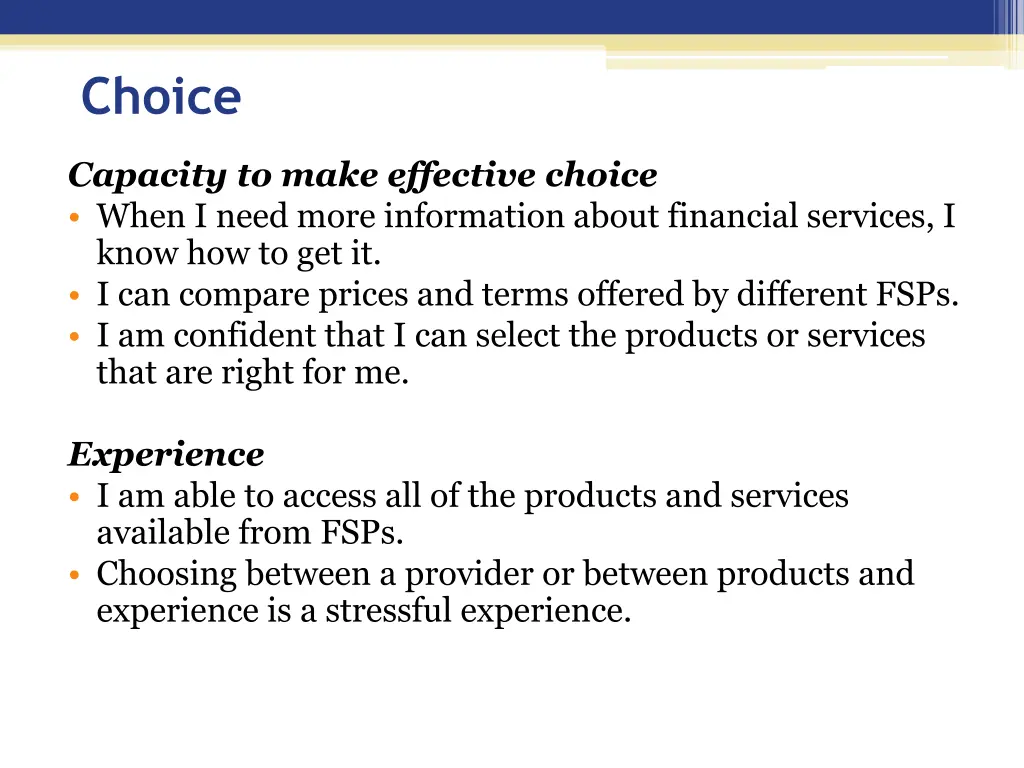 choice