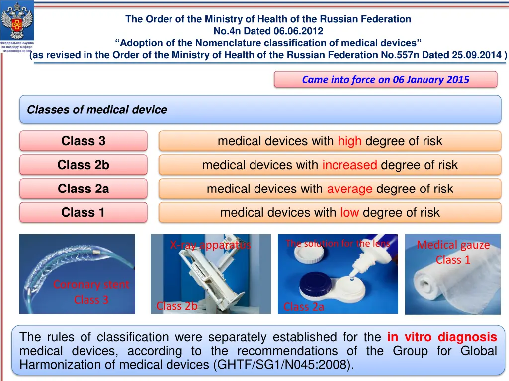 the order of the ministry of health