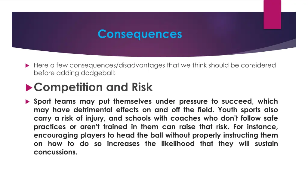 consequences