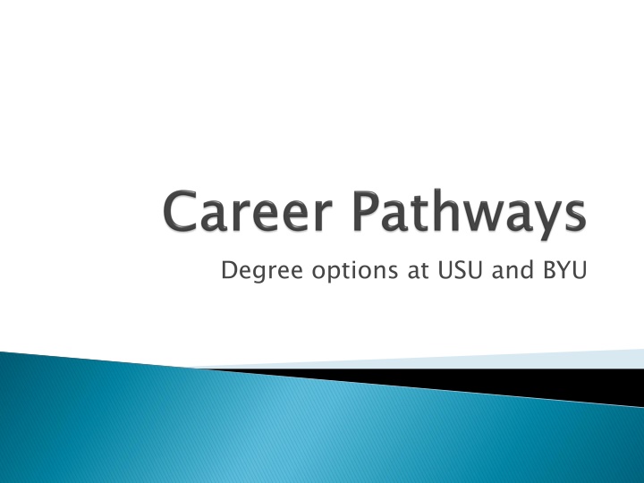 degree options at usu and byu
