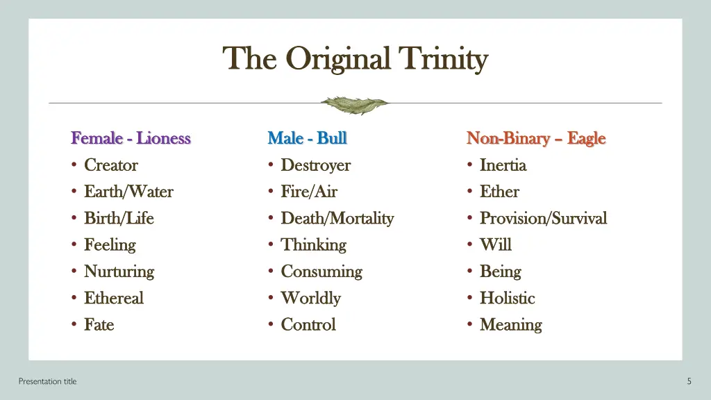 the original trinity the original trinity