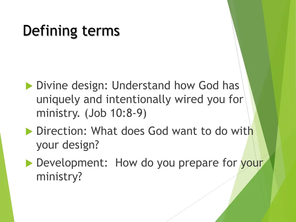 defining terms