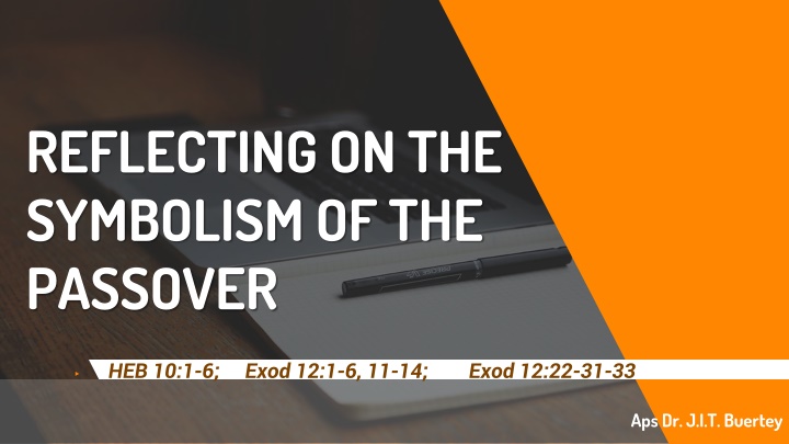 reflecting on the symbolism of the passover