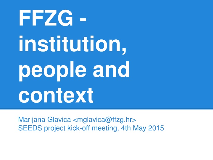 ffzg institution people and context