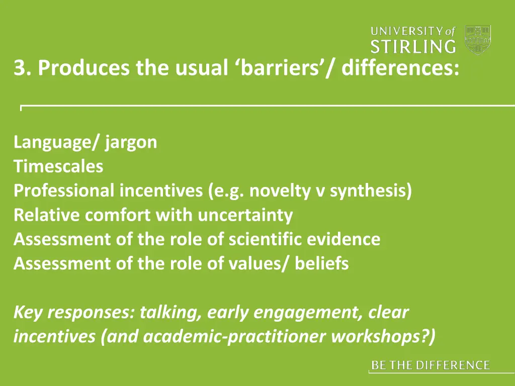 3 produces the usual barriers differences