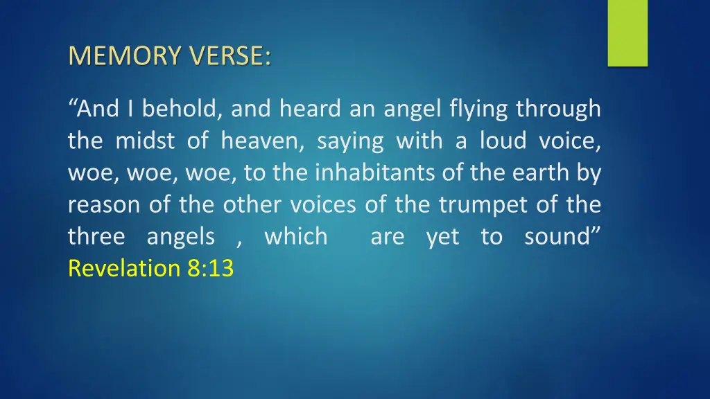 memory verse