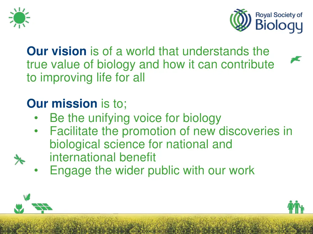 our vision is of a world that understands