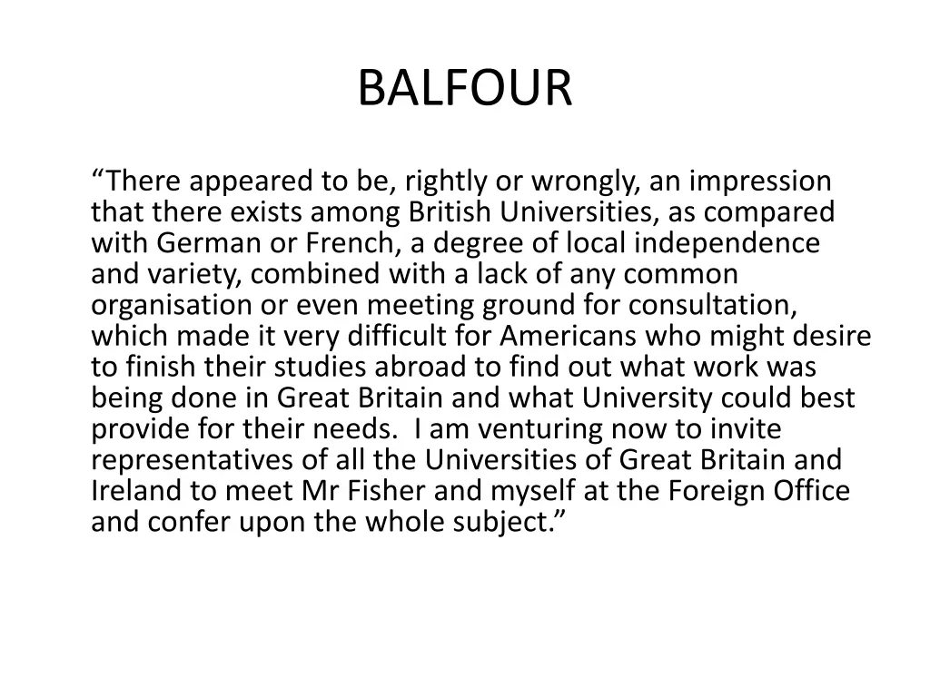 balfour