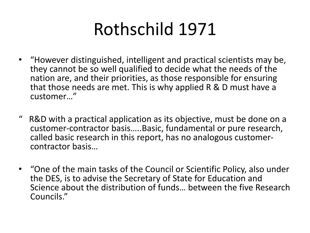rothschild 1971