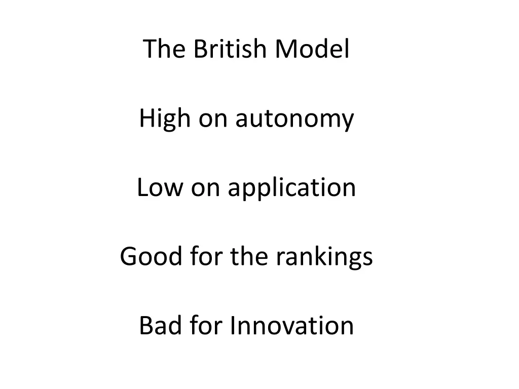 the british model