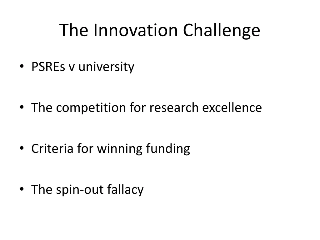 the innovation challenge