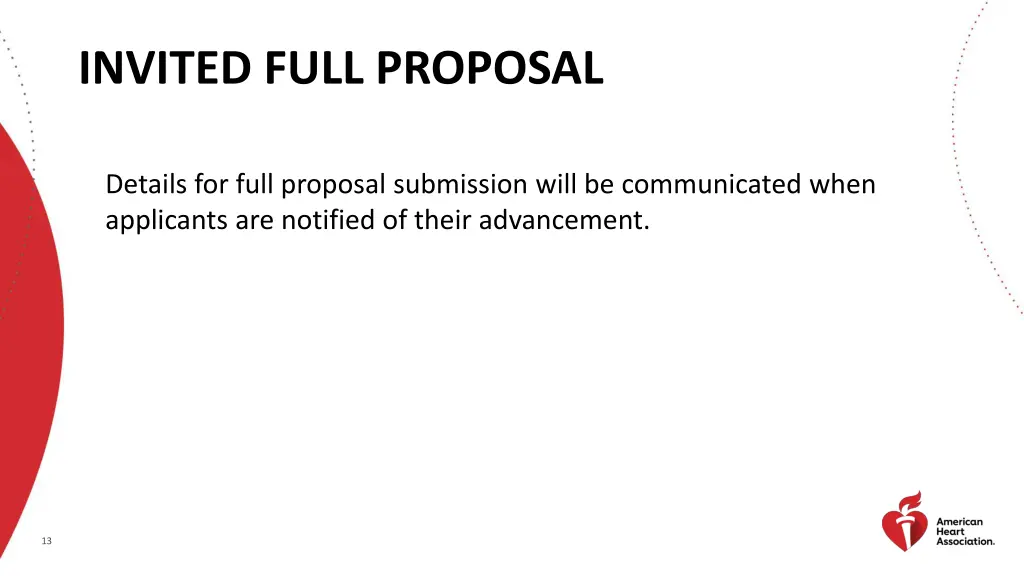 invited full proposal