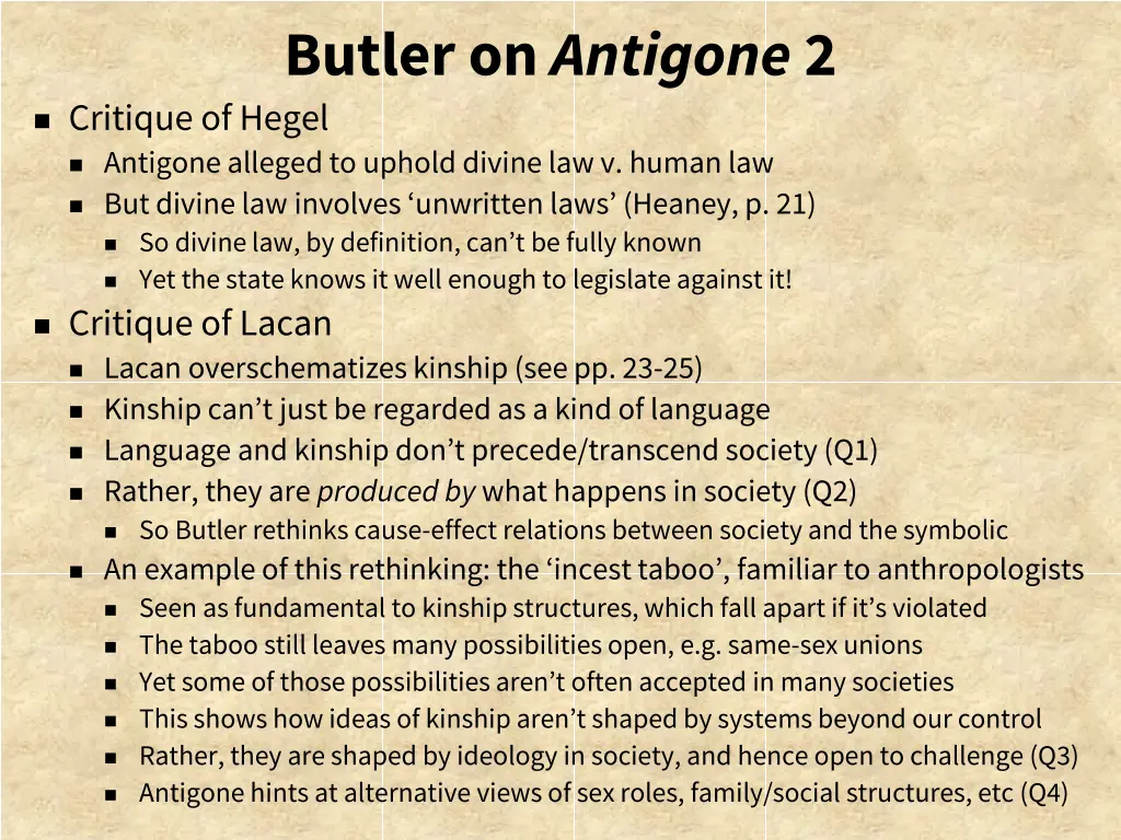 butler on antigone 2 critique of hegel antigone