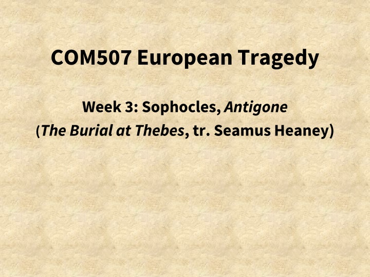 com507 european tragedy