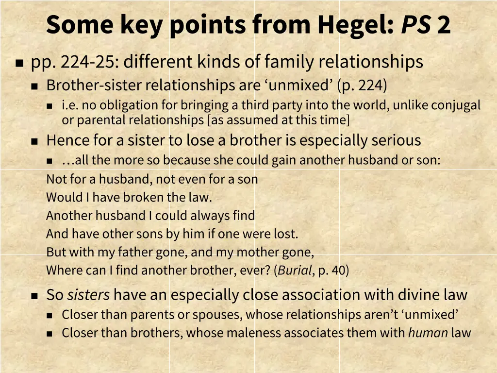 some key points from hegel ps 2