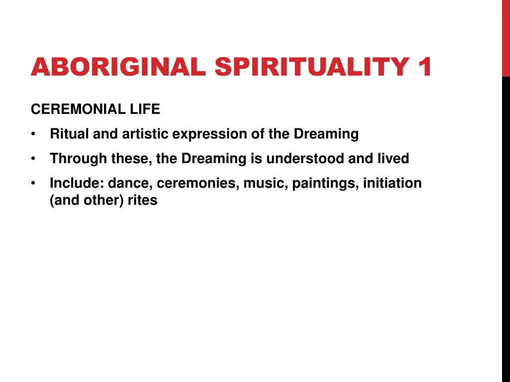 aboriginal spirituality 1 2