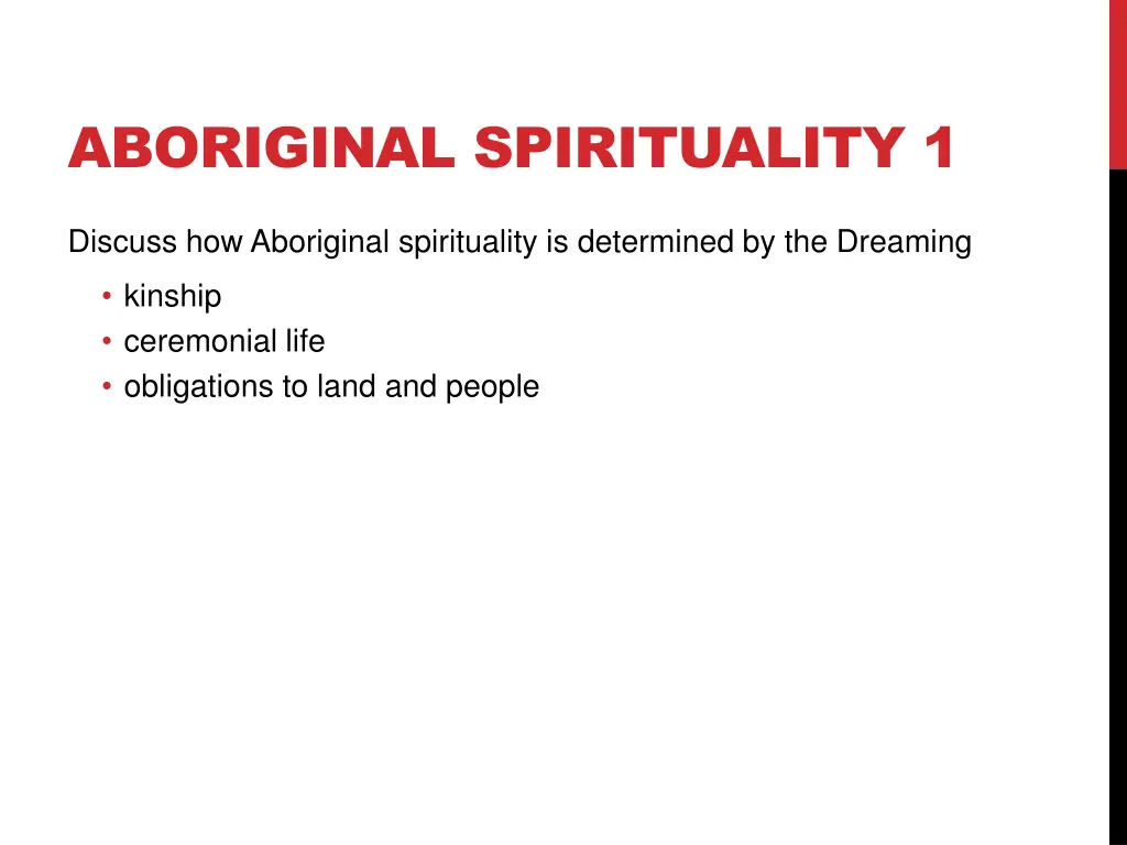 aboriginal spirituality 1