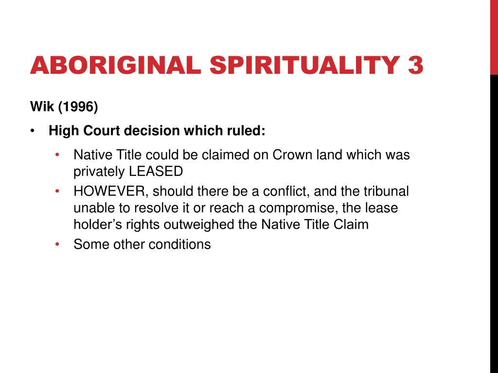 aboriginal spirituality 3 2