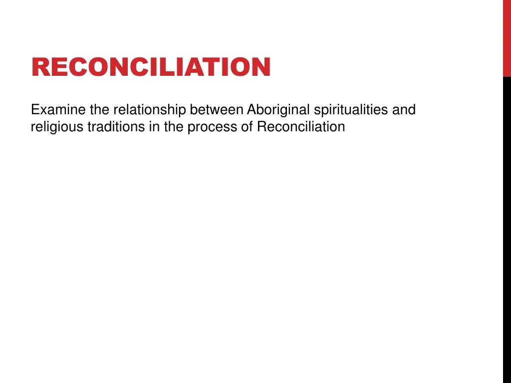 reconciliation