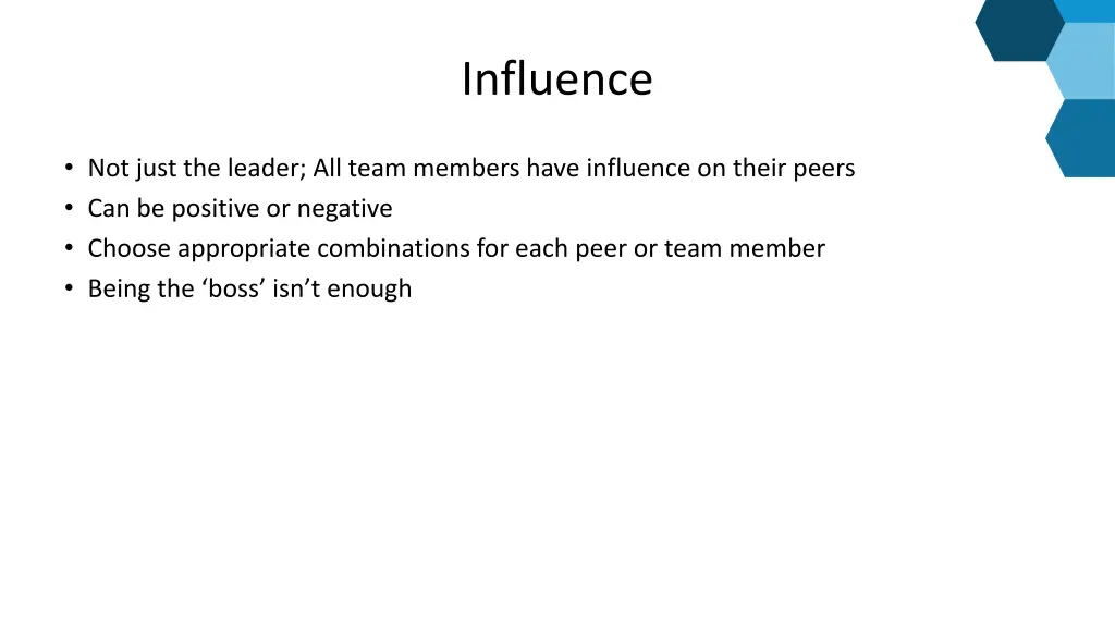 influence