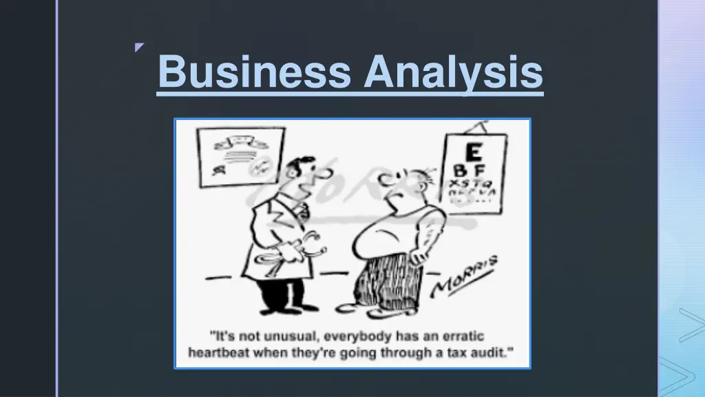 business analysis