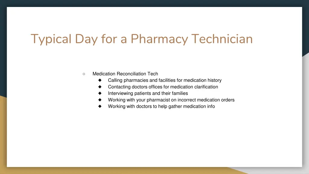 typical day for a pharmacy technician