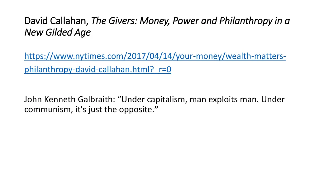 david callahan david callahan the givers money