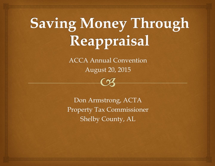 saving money through reappraisal