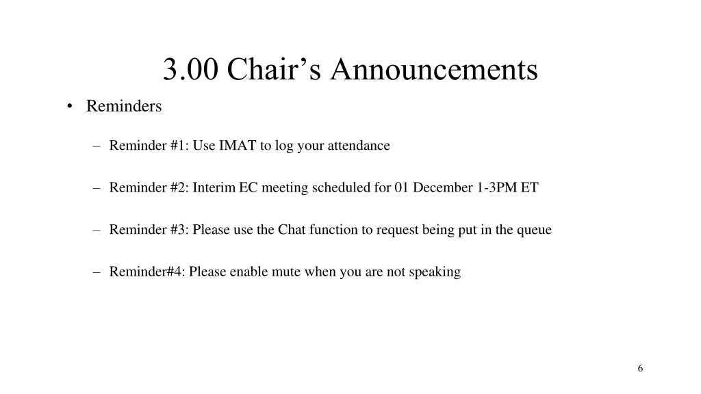 3 00 chair s announcements 1