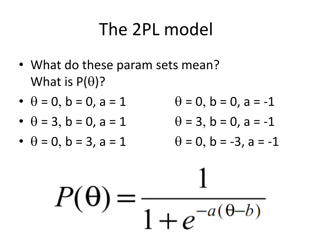 the 2pl model 3