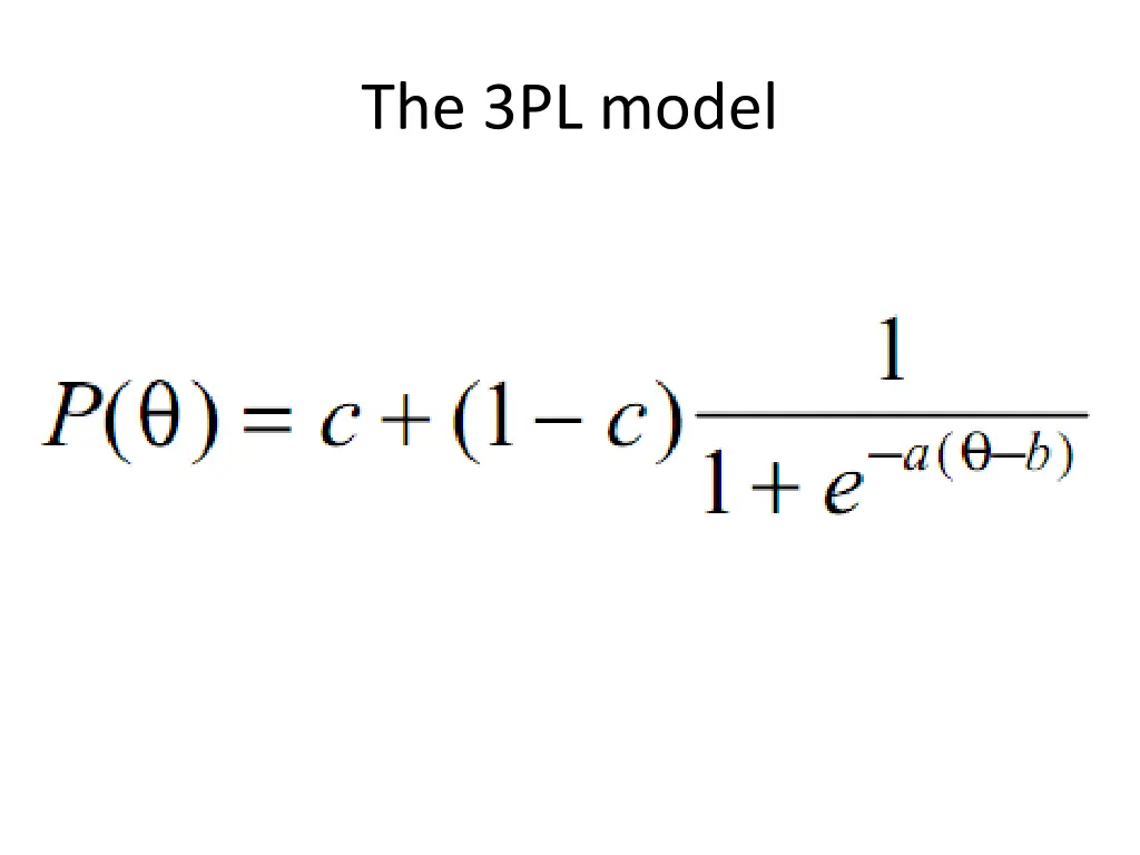 the 3pl model 1