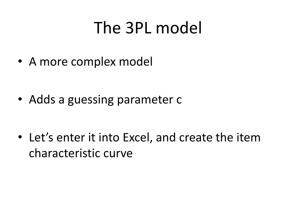 the 3pl model 2