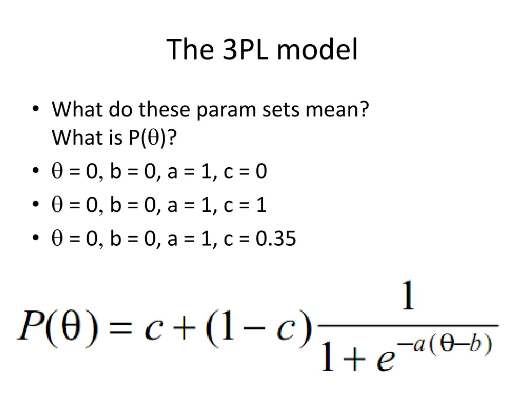 the 3pl model 3