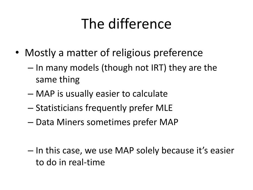 the difference