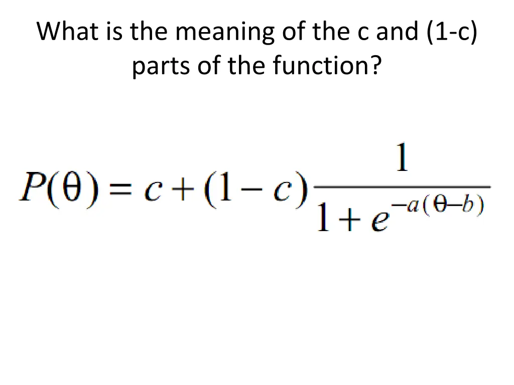 what is the meaning of the c and 1 c parts