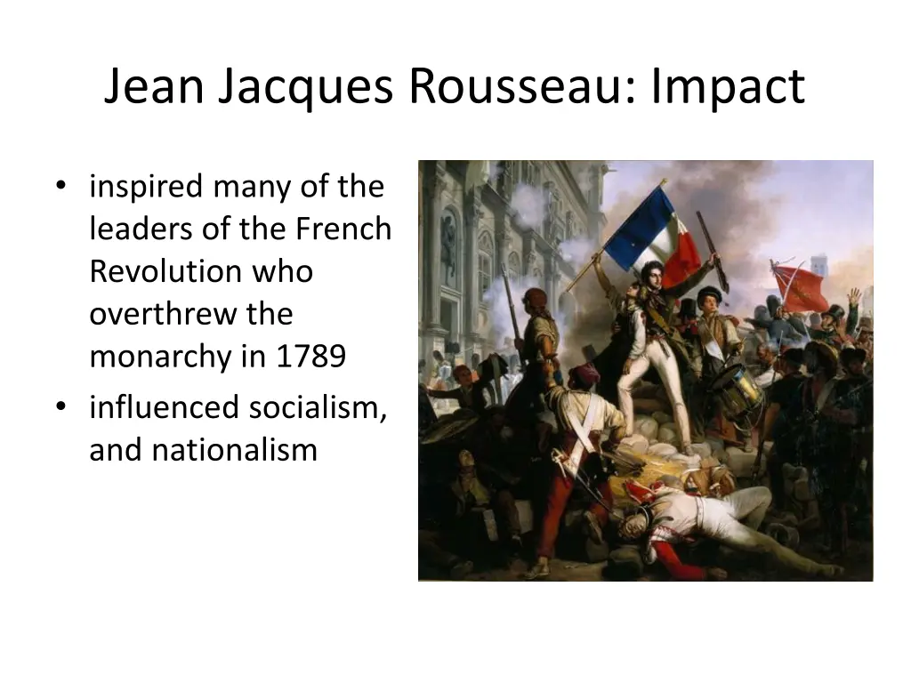 jean jacques rousseau impact