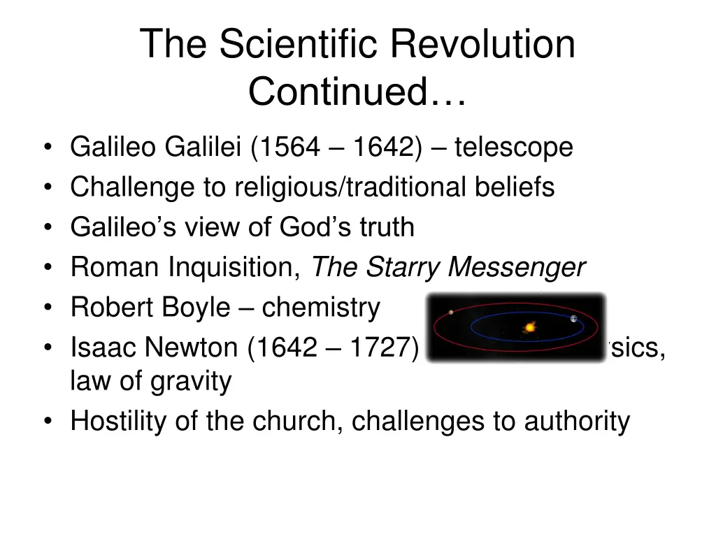 the scientific revolution continued